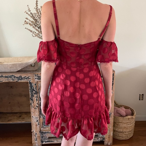 red tularosa dress - Picture 3 of 4